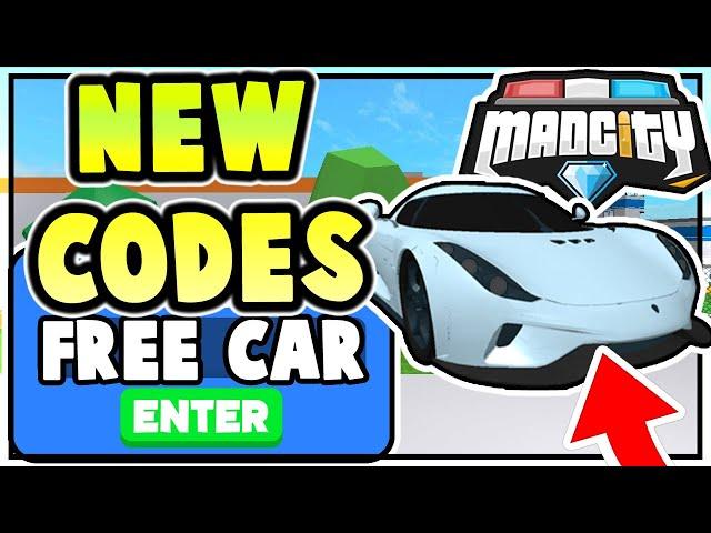 NEW MAD CITY CODES! *FREE CARS & CASH* All Working Mad City Codes Roblox 2020