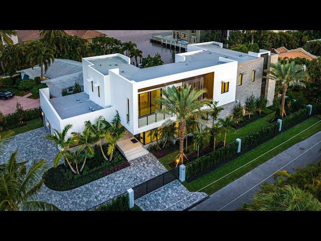 Asking $6.95 Million, This new construction waterfront home is a slice of paradise in Delray Beach