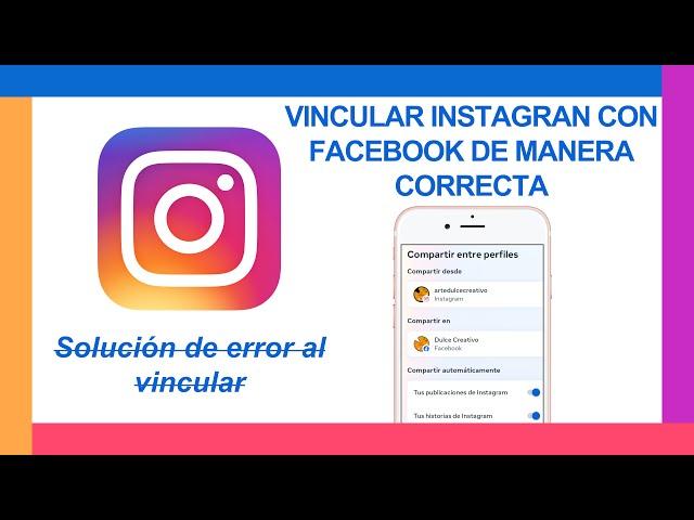 Vincular Instagram con Facebook de manera correcta | Solución de error