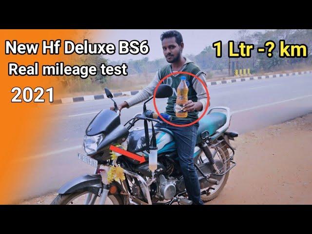 Hero HF Deluxe BS6 Mileage Test &  New Updates Real Mileage ॥ Indian moto vlog