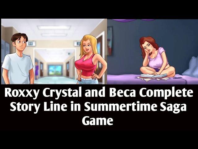 Roxxy, Becca and Crystal full walkthrough || Summertime saga gameplay | summertime saga walkthrough