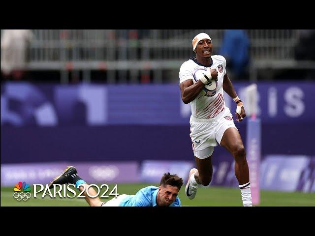 U.S. men advance to quarterfinals behind Perry Baker's four tries | Paris Olympics | NBC Sports