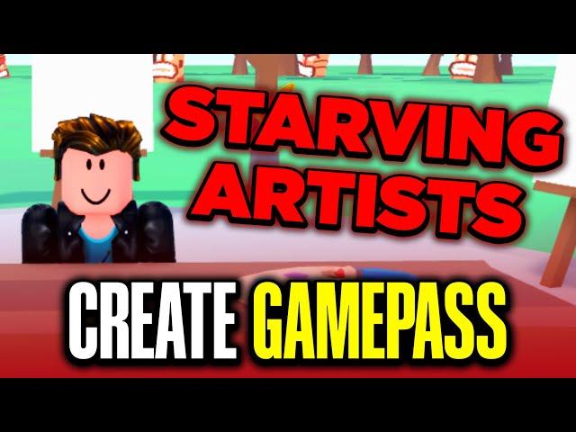 How to Make a Gamepass in Starving Artists (Get Gamepass ID & Sell Art) - 2024 Guide