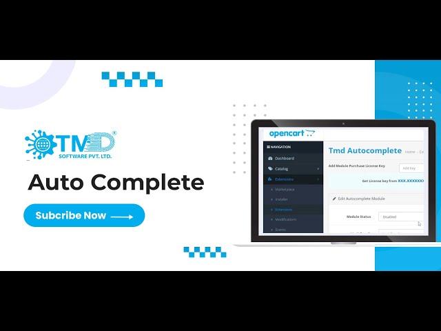 Tmd OpenCart Auto Complete module