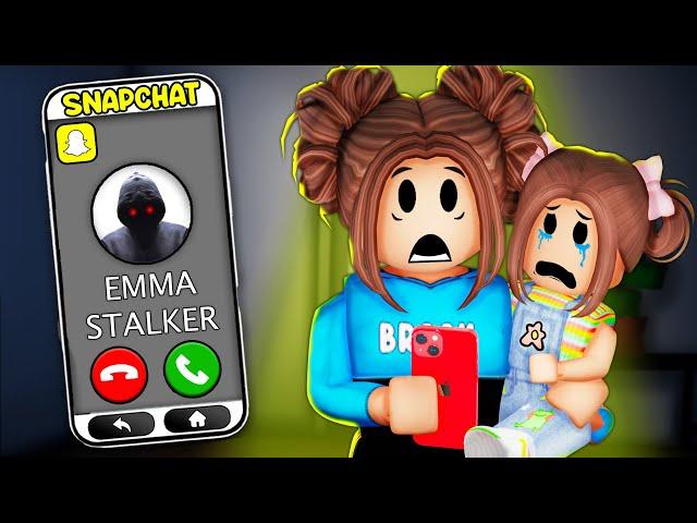 STALKER KEEPS SNAPCHATTING MY 8 YEAR OLD In Roblox Snapchat!!