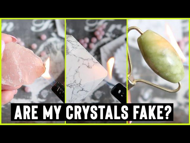 BURNING MY CRYSTALS FROM 5 BELOW TO SEE IF THEY ARE FAKE! WILL THEY MELT?