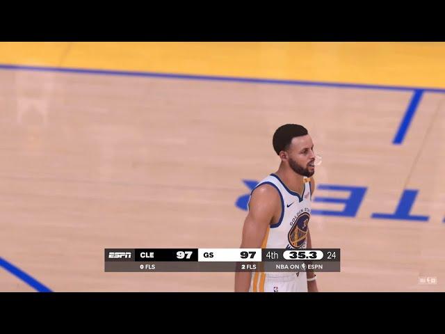 NBA 2K25 Gameday Simulation | WARRIORS vs CAVALIERS FULL GAME HIGHLIGHTS