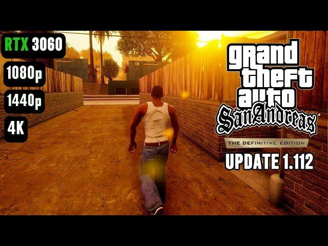 GTA San Andreas The Definitive Edition RTX 3060 FPS TEST | RTX 3060 & i5 12400F Benchmark