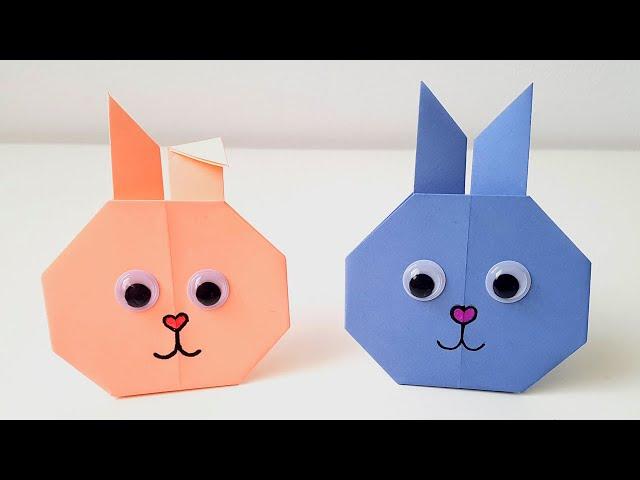 Origami Bunny from paper Paper rabbit EASTER crafts DIY Crafts Origami Rabbit DIY