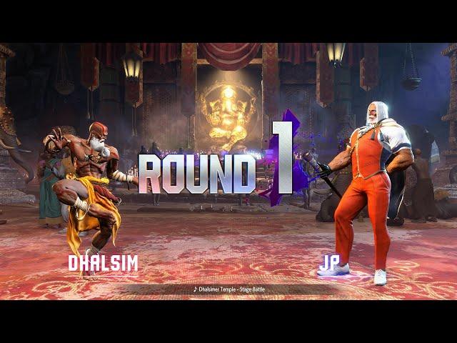 Street Fighter 6 - Dhalsim Vs JP [Dhalsimer Temple] [CPU Level 8] [4K @ Max Settings]