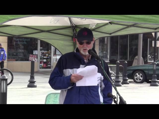 Nick Gier at the Anti-Gun Violence Rally