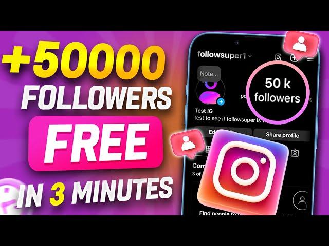  FREE INSTAGRAM FOLLOWERS 2024 - Get +50,000 Followers on Instagram for FREE! (iOS & Android)