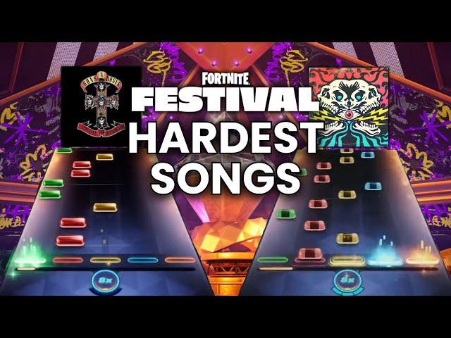 TOP 10 HARDEST SONGS IN FORTNITE FESTIVAL