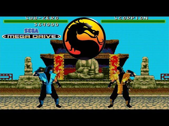 MORTAL KOMBAT 1 | MEGA DRIVE (SEGA GENESIS) GAMEPLAY FULL HD | LONGPLAY