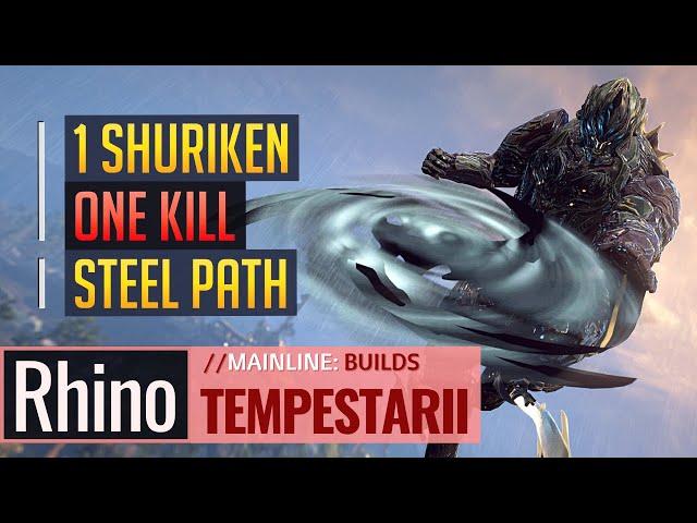 Warframe | SHURIKEN SPAM STEEL PATH RHINO /s | Alternative Builds