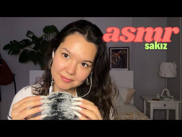 ASMR SAKIZ çiğniyorum | binaural asmr 