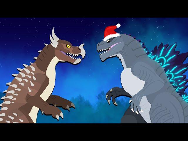 Godzilla and friends' Christmas | DinoMania - Godzilla cartoons