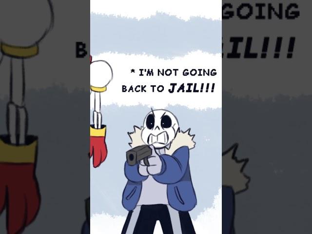 Papyrus and Sans Find the Joke Police! Undertale Comic Dub! #Undertale #Shorts