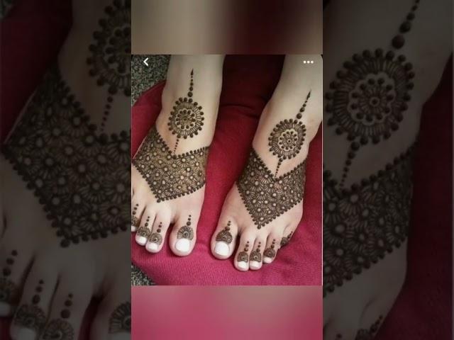 Foot simple mehndi design# simple mehndi design foot mehndi design