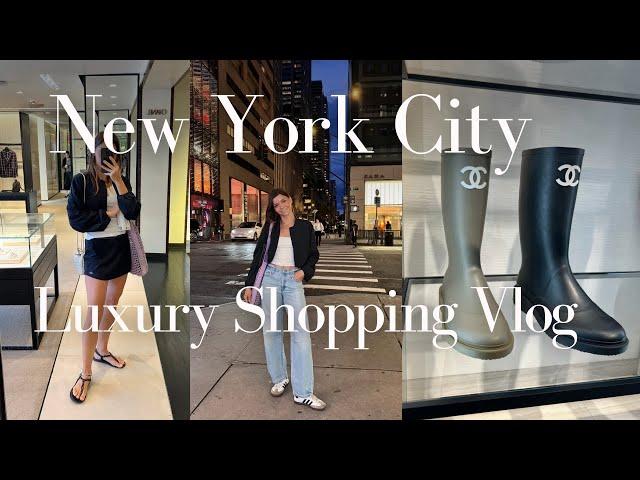 LUXURY SHOPPING IN NEW YORK | Chanel, The Row, Miu Miu, Goyard, Alo Yoga VLOG