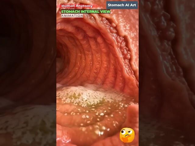 Animation of Stomach Internal View | Stomach AI Art | 04