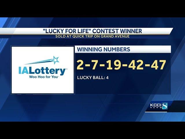 Iowa lottery ticket wins $1,000 a day for life