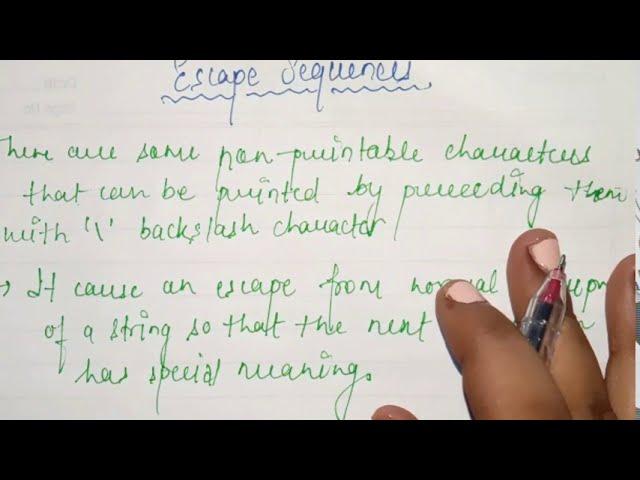 #escapesequencesinc #9: escape sequences in c| c language| BCA | MCA|use of \a,\b,\n,\r,\t,\v mcs011