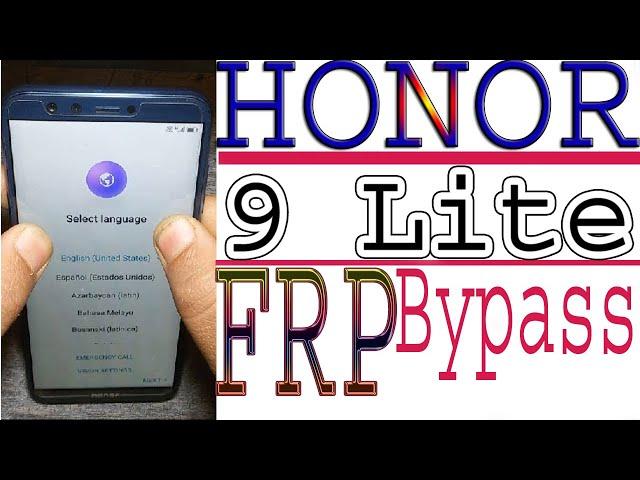 All Honor 9 Lite LLD L21 frp UNLock Google Account Bypass Without PC honor 9 lite frp bypass