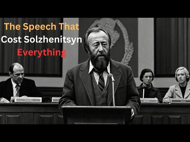 The Speech That Cost Solzhenitsyn Everything | Harvard Commencement Address 1978