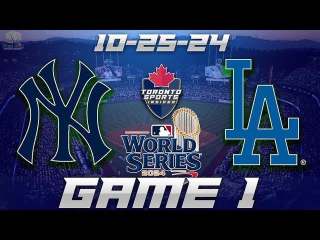 10-25-24 New York Yankees vs Los Angeles Dodgers World Series Game 1 Game Audio | MLB Cast & Chat