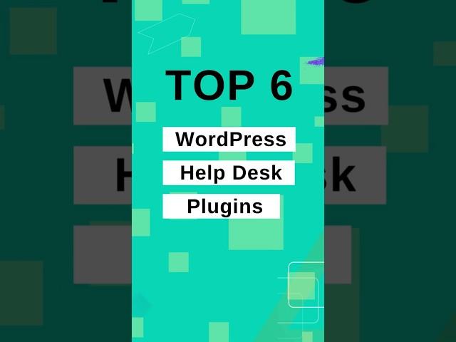 Top 6 WordPress Help Desk Plugins #wordpressplugins #wordpress #htmllib