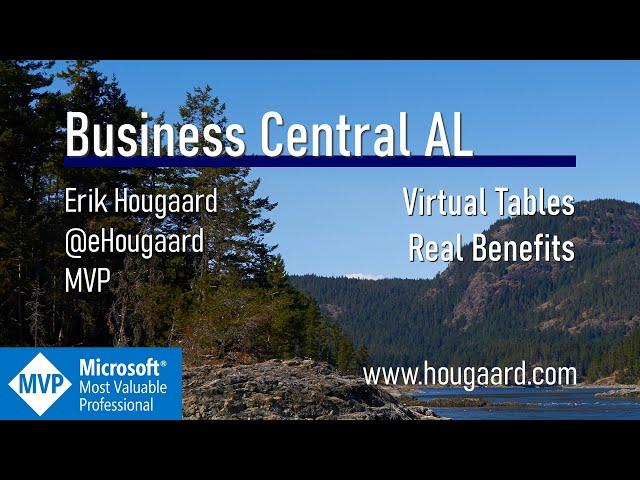 Virtual Tables, real benefits in AL with Business Central