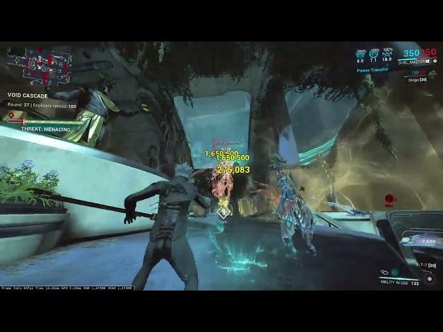 yareli void cascade solo lvl cap | furis X falcor | warframe