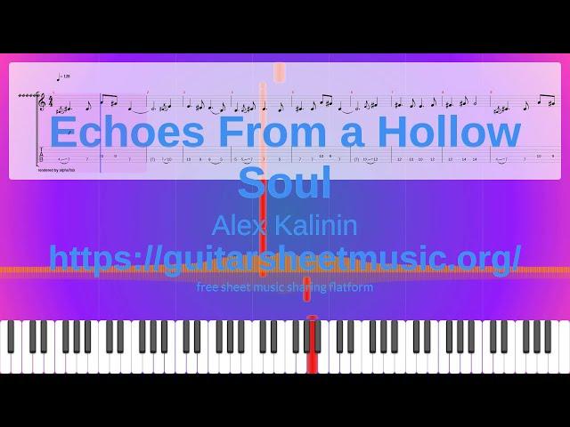 Echoes From A Hollow Soul Sheet Music Free, Alex Kalinin Synthesia Piano