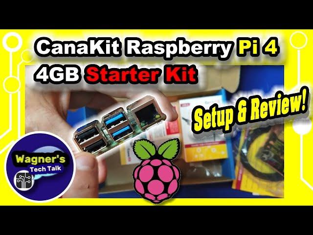 CanaKit Starter Kit for the Raspberry Pi 4 4GB Setup with Heat Sink+Fan install & Test!