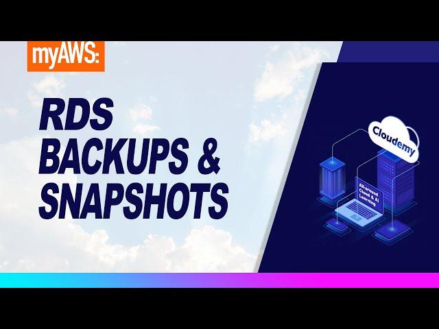 Plan Database Disaster Recovery Strategy with RDS Backups & Snapshots | AWS New