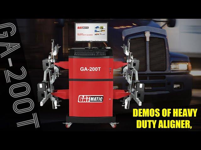 GA200T Heavy Duty Aligner Operation Demonstration