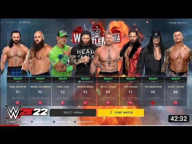 WWE WResling wrestlemania in 2022 mr Mier fazu gamer gaming gameplay Video full