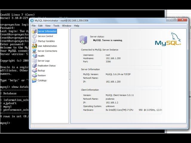 Cómo instalar MySQL en Linux CentOS 7 Minimal y cómo habilitar acceso externo a MySQL