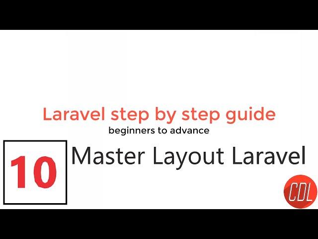 (10) Part-1 Master blade in Laravel | Master layout | Main layout for all pages