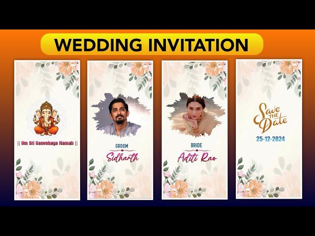 Wedding Invitation Video Edit || Alight Motion Tutorial in Telugu