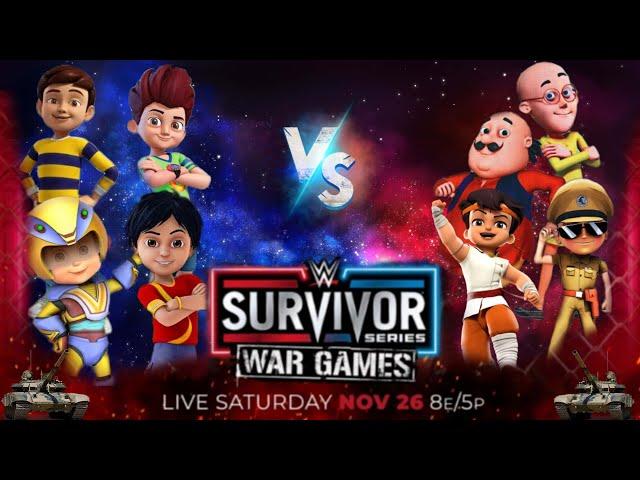 Rudra & Shiva & Kicko & Vir the Robot boy vs Bheem & Motu & Patlu & Singham - War games