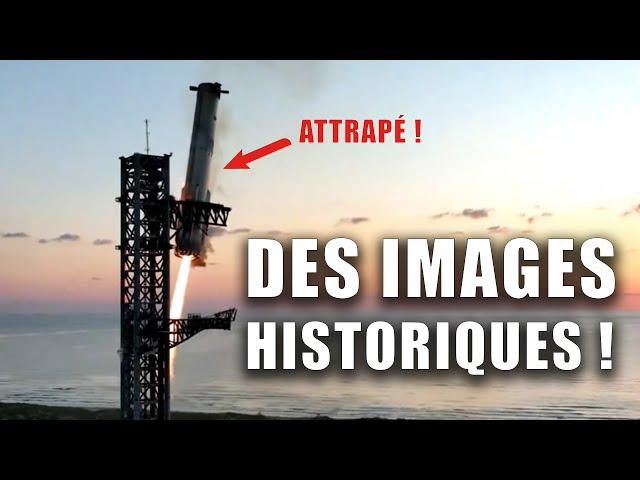 SUPERHEAVY ATTRAPÉ par la TOUR ! LES IMAGES FOLLES du 5ème VOL DU STARSHIP ! (Replay) SPACEX