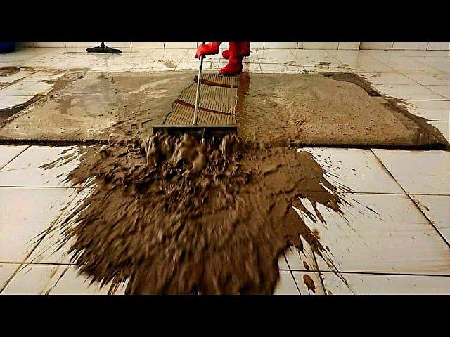 Slime covered - Heavily soiled carpet cleaning satisfying ASMR