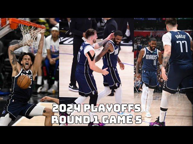 Dallas Mavericks Team Highlights vs the Clippers (2024 Playoffs Round 1 Game 5)