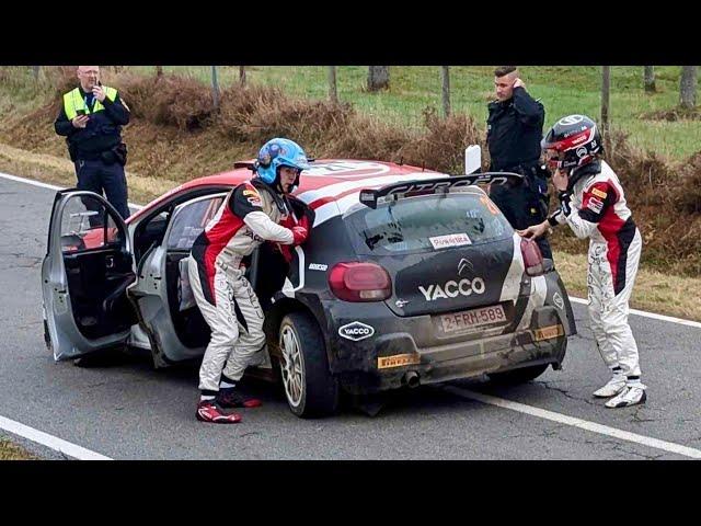 Big Crash in SS9! | Intense Drama at Central European WRC Rally 2024