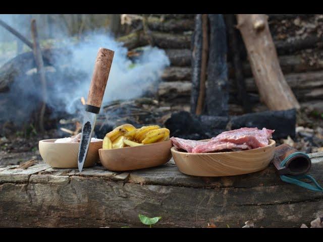 Bushcraft, Yakut knife,forest kitchen