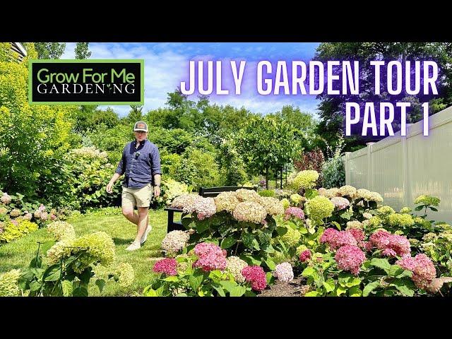 Full July Garden Tour Part One ⭐️ The Importance of Evergreens in the Summer Garden ⭐️