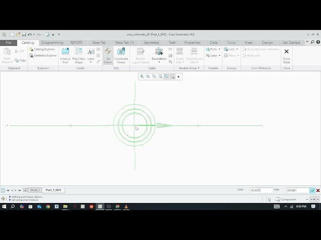 creo schematic tutorial 3 configuration and creation port or pin