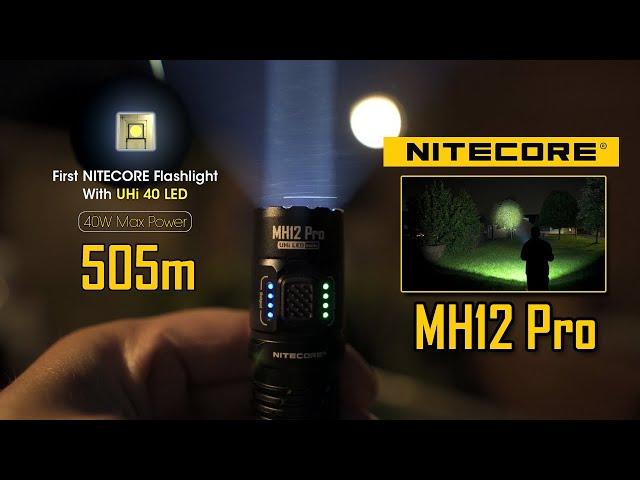 NITECORE MH12 Pro - Long throw flashlight with UHi LED technology - Type-C charging & 3300 lumens